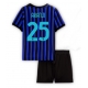Inter Milan Manuel Akanji #25 Hjemmedraktsett Barn 2025-26 Kortermet (+ Korte bukser) Inter Milan Manuel Akanji #25 Hjemmedraktsett Barn 2025-26 Kortermet (+ Korte bukser)